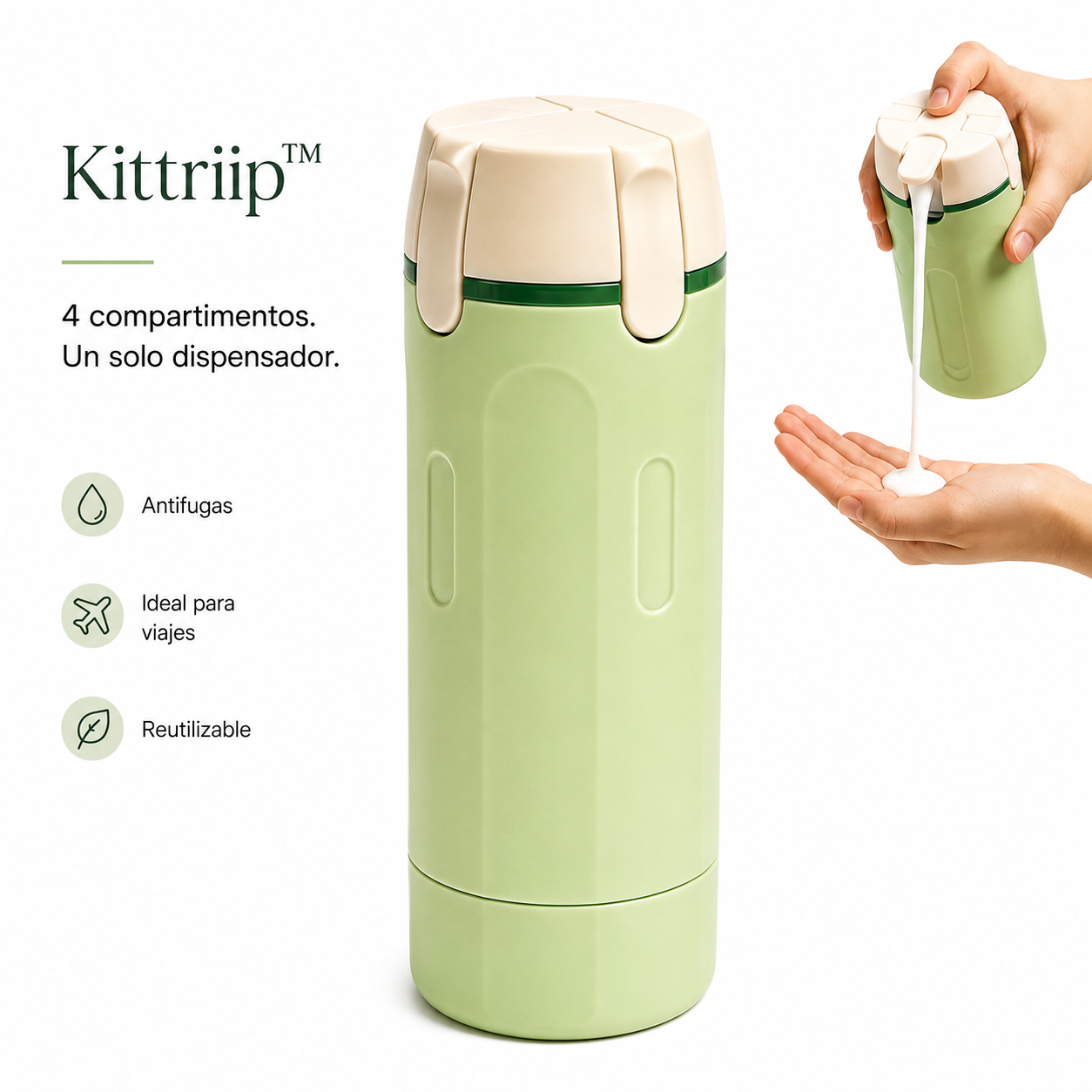 Kittriip™ Dispensador 4 en 1 para Viaje